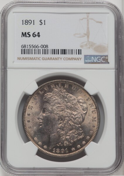1891 S$1 64 NGC