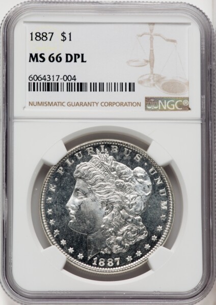 1887 S$1, DM 66 NGC