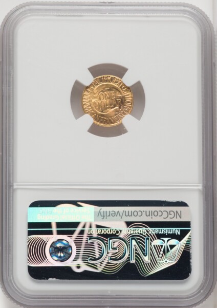 1915-S G$1 PAN-PAC Gold Dollar, MS CAC NGC Plus 66 NGC