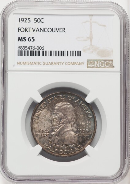 1925 50C Vancouver, MS 65 NGC