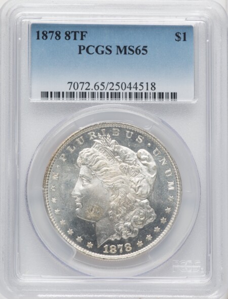 1878 8TF S$1 65 PCGS
