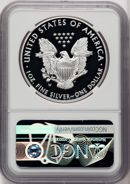 2017-W S$1 Silver Eagle, DC 70 NGC