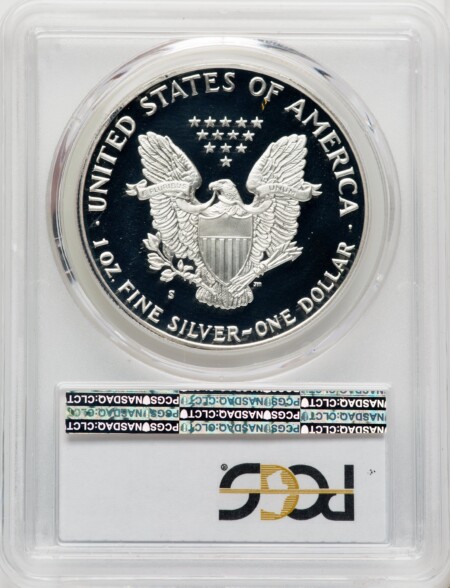 1987-S S$1 Silver Eagle, DC 70 PCGS