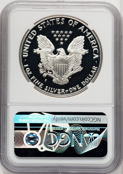 1989-S S$1 Silver Eagle, PRDC Mike Castle 70 NGC