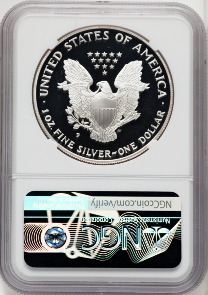 1995-P S$1 Silver Eagle, DC Mike Castle 70 NGC
