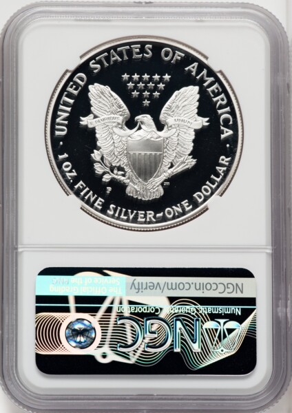 1997-P S$1 Silver Eagle, DC Mike Castle 70 NGC