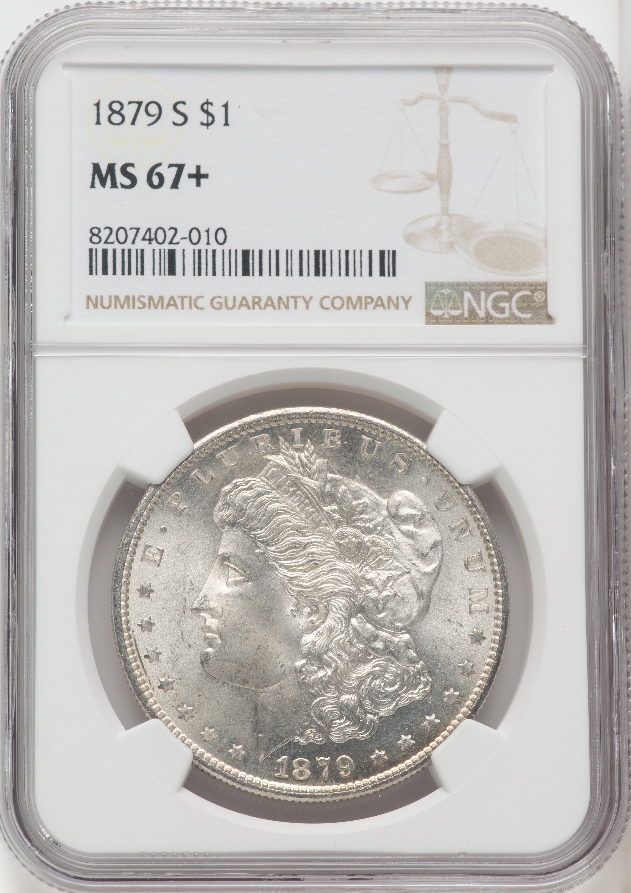 1879-S S$1 NGC Plus 67 NGC