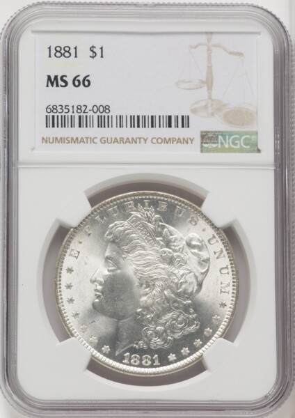 1881 S$1 66 NGC