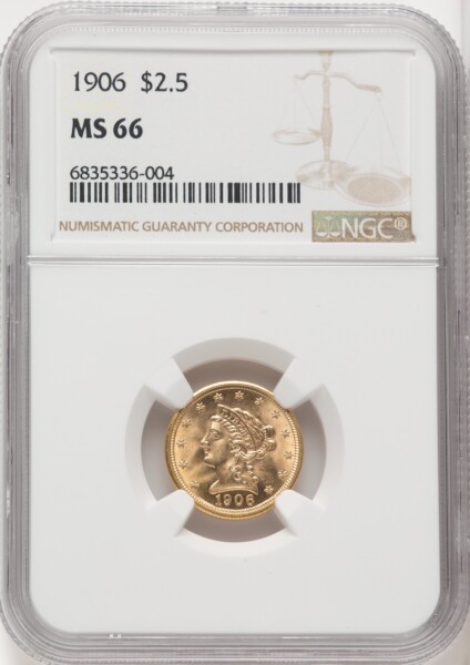 1906 $2 1/2 66 NGC