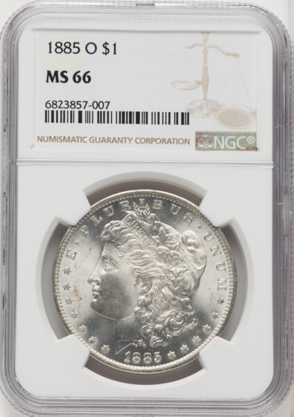 1885-O S$1 66 NGC