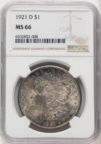 1921-D S$1 66 NGC
