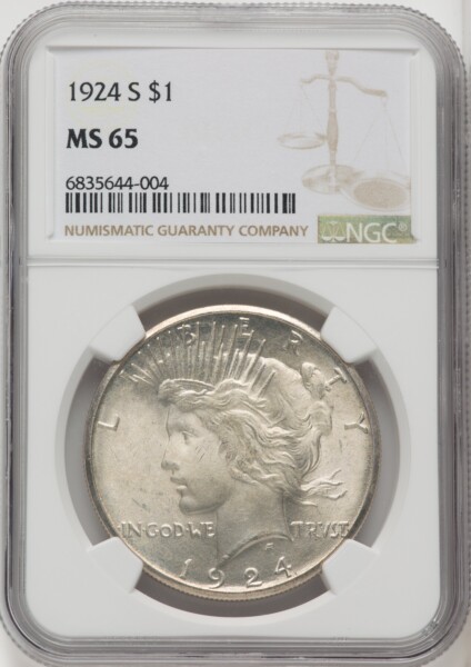 1924-S S$1 65 NGC