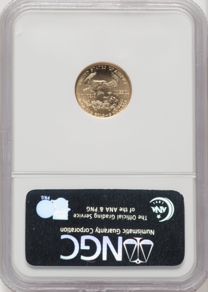 2006-W $5 Tenth-Ounce Gold Eagle, MS ER Blue 70 NGC