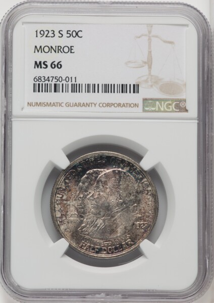 1923-S 50C Monroe, MS 66 NGC