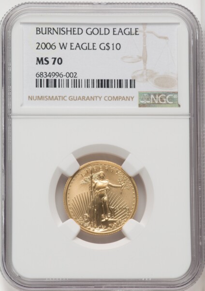 2006-W $10 Quarter-Ounce Gold Eagle, SP 70 NGC