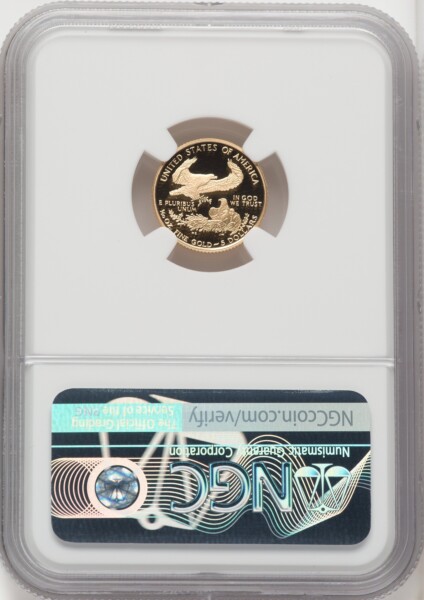 1996-W $5 Tenth-Ounce Gold Eagle, DC 70 NGC