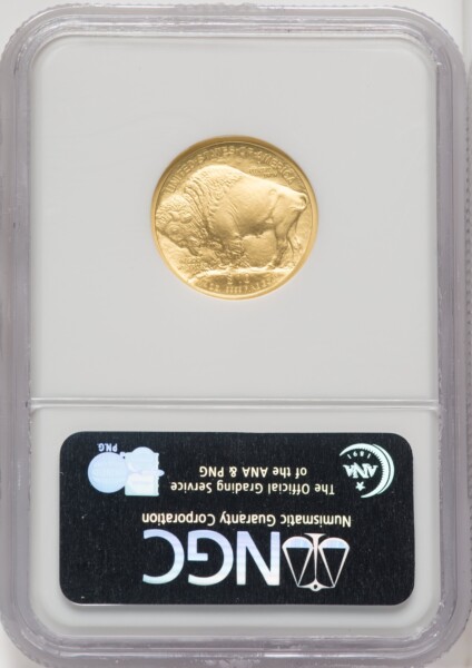 2008-W $10 Buffalo, Quarter-Ounce Gold, First Strike, SP 70 NGC
