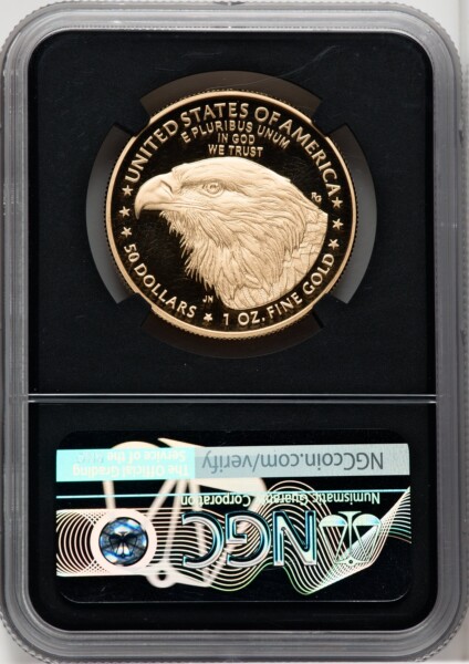 2021-W G$50 One Ounce Gold Eagle, Type Two, FDI, DC 70 NGC