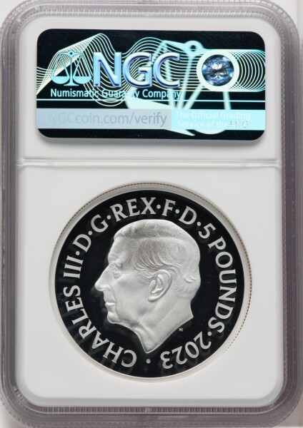 Charles III silver Proof "You Only Live Once" 5 Pounds (2 oz) 2023 PR70  Ultra Cameo NGC, 70 NGC