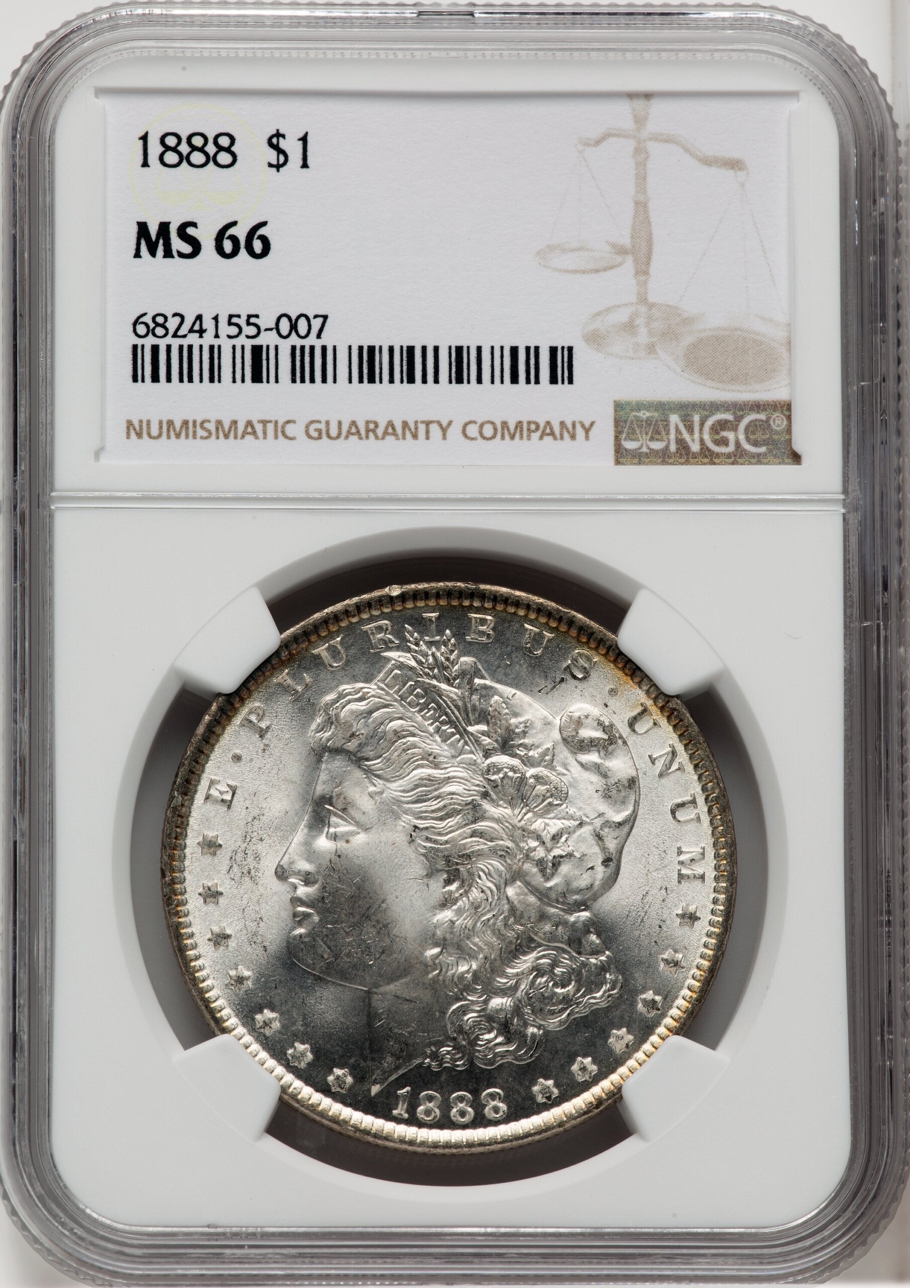 1888 S$1 66 NGC