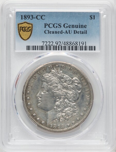 1893-CC S$1 50 Genuine PCGS