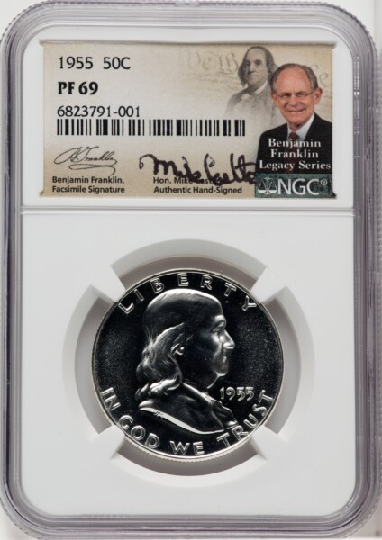 1955 50C Mike Castle Franklin Series 69 NGC