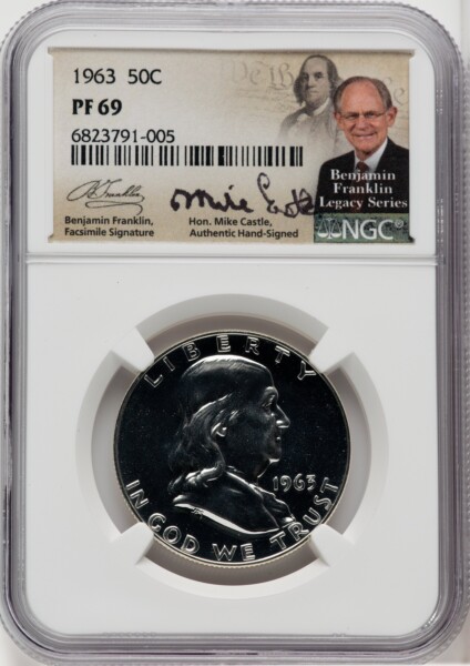 1963 50C Mike Castle Franklin Series 69 NGC