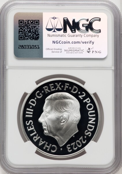 Charles III silver Proof “Darth Vader & Emperor Palpatine” 2 Pounds (1 oz) 2023 PR70  Ultra Cameo NGC, 70 NGC