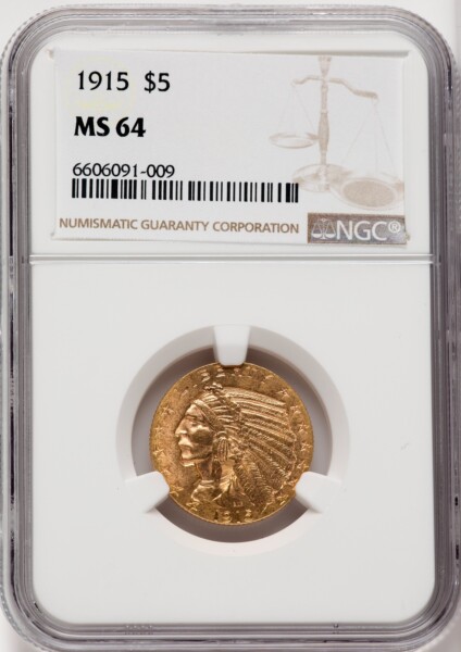1915 $5 62 NGC