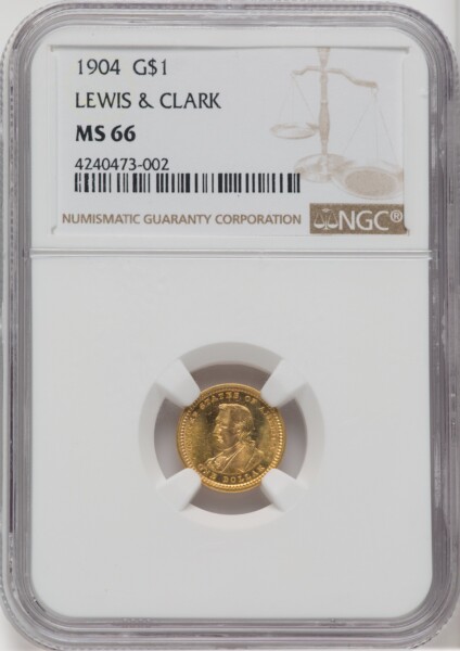 1904 G$1 Lewis and Clark, MS 66 NGC