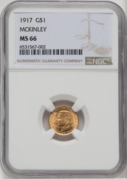 1917 G$1 McKinley 66 NGC
