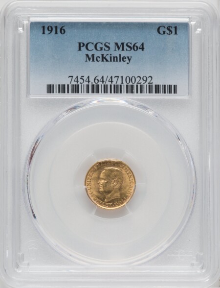 1916 G$1 McKinley 64 PCGS