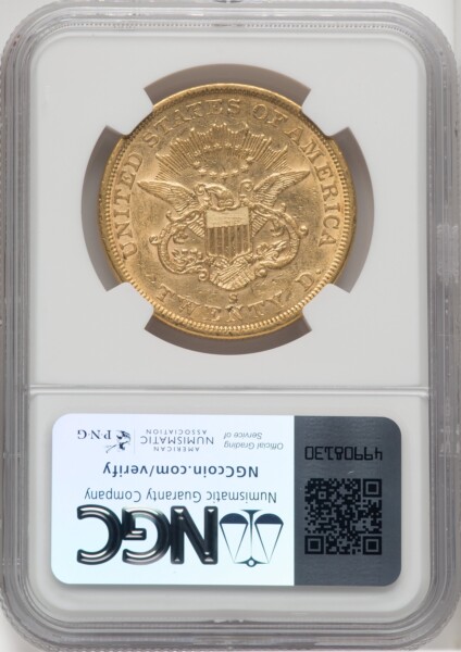 1862-S $20 58 NGC