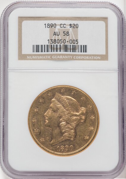 1890-CC $20 58 NGC