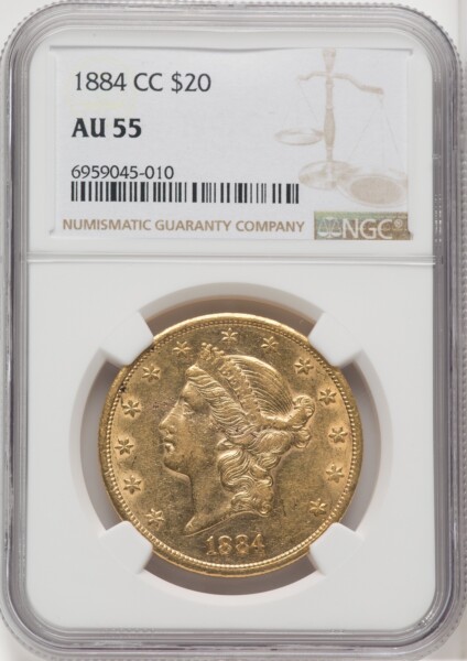 1884-CC $20 55 NGC