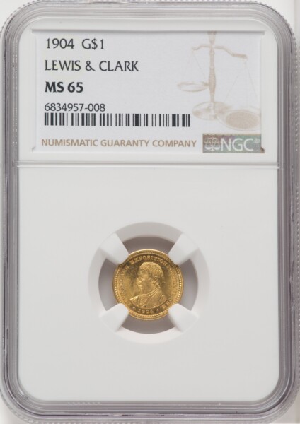 1904 G$1 Lewis and Clark, MS 65 NGC