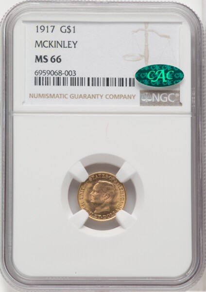 1917 G$1 McKinley CAC 66 NGC