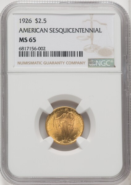 1926 $2 1/2 SESQUI 65 NGC