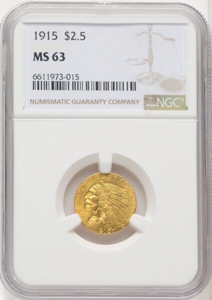 1915 $2 1/2 63 NGC
