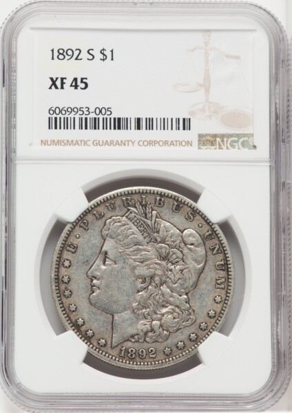 1892-S S$1 45 NGC
