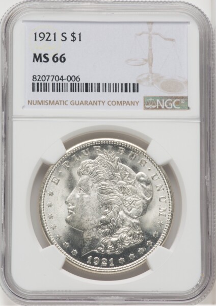 1921-S S$1 66 NGC