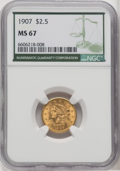 1907 $2 1/2 67 NGC