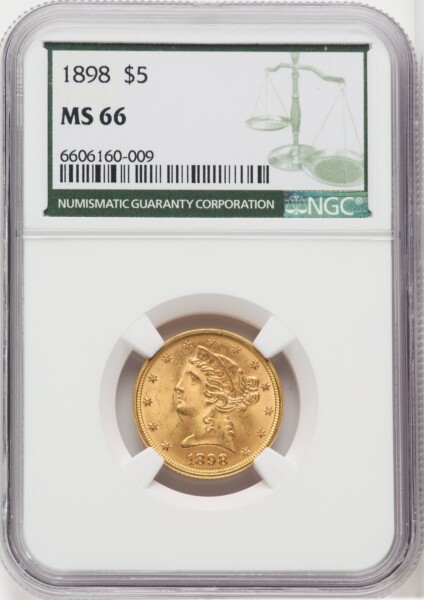 1898 $5 66 NGC