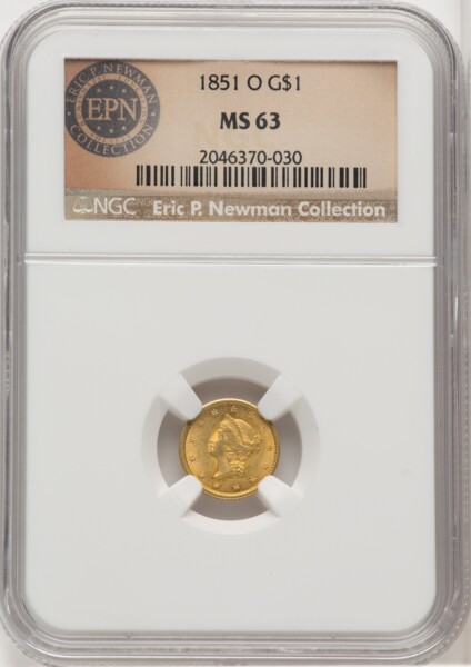 1851-O G$1 63 NGC