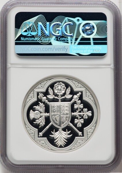 Charles III silver Proof "King Charles III Coronation" 5 Pounds (2 oz) 2023, Commonwealth mint. PR70  Ultra Cameo NGC, 70 NGC