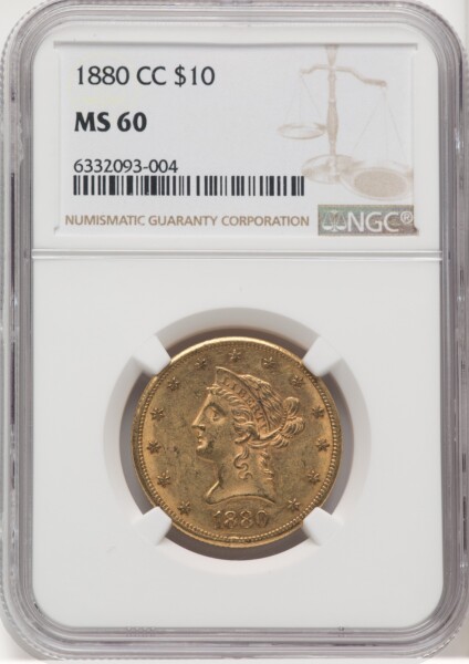 1880-CC $10 60 NGC