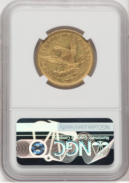 1845-O $10 RPD, MS 58 NGC