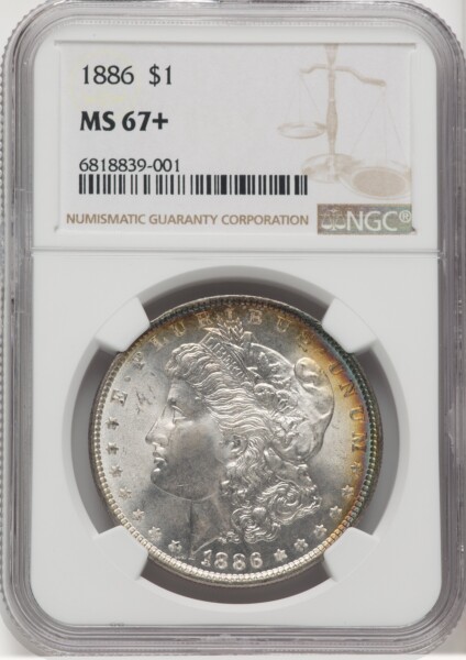 1886 S$1 NGC Plus 67 NGC