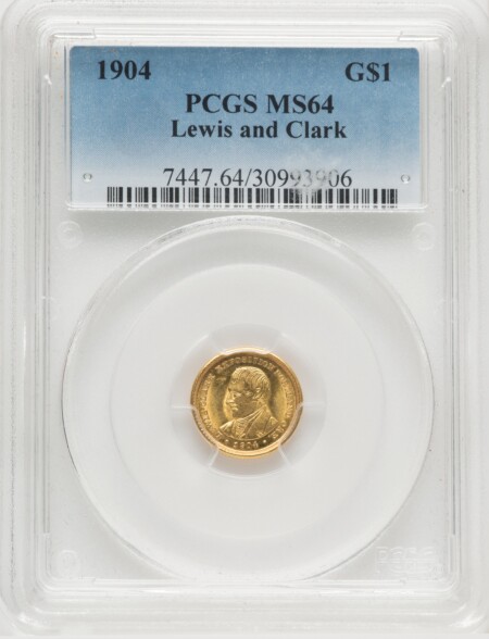 1904 G$1 Lewis and Clark, MS 64 PCGS
