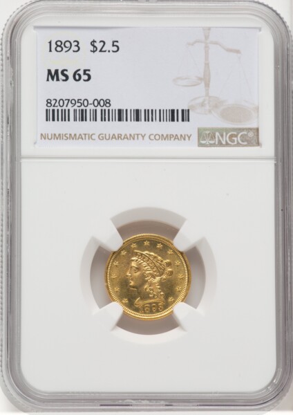 1893 $2 1/2 65 NGC